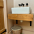 Small tiled bathroom 